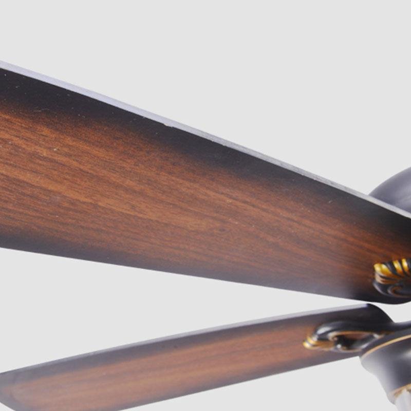 42-Inch Wooden Ceiling Fan with Glass Shade Light and Remote Control