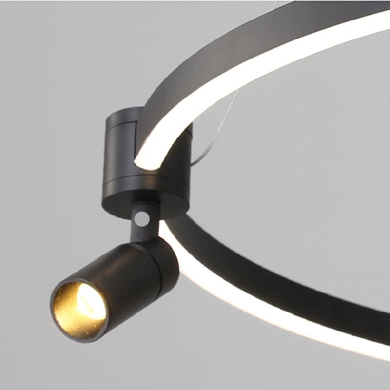 Modern Circular Adjustable Pendant Light with Integrated LED