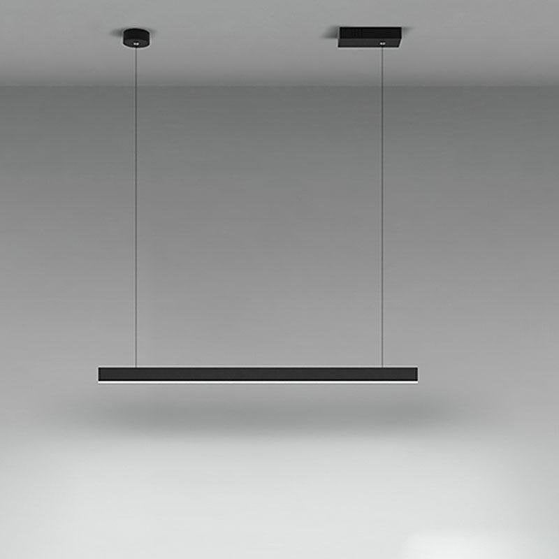 Modern Linear Pendant Light - Aluminum & PMMA Chandelier
