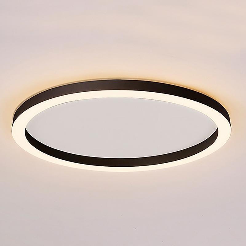 16" Modern Circle Flush Mount LED Ceiling Light with Remote