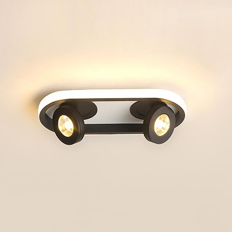 Rectangular Aluminum Flush Mount Ceiling Light with Adjustable