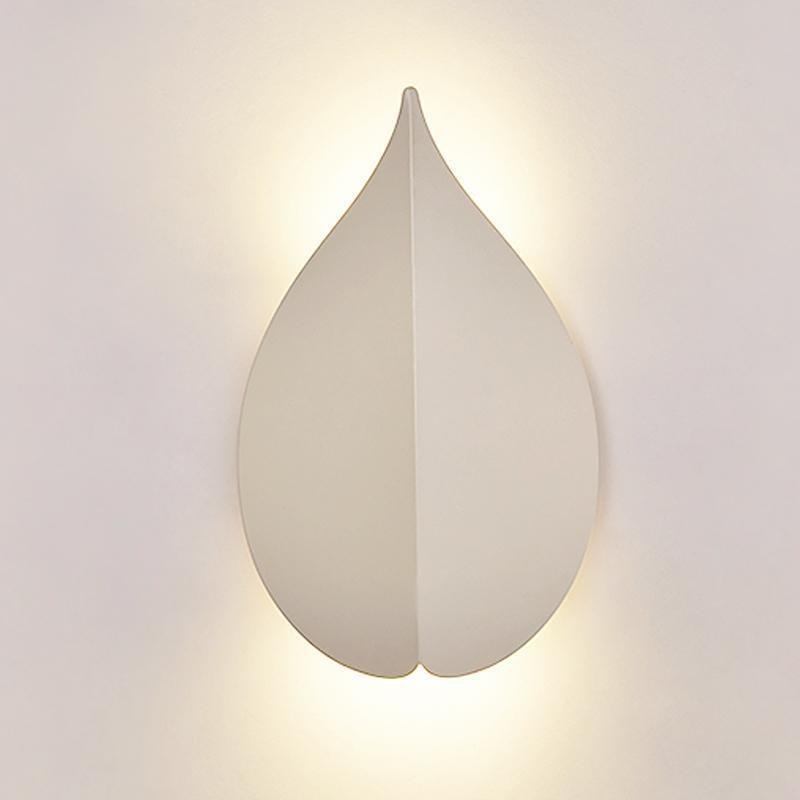 Modern Leaf Shaped Wall Sconce – Acrylic & Metal LED Light