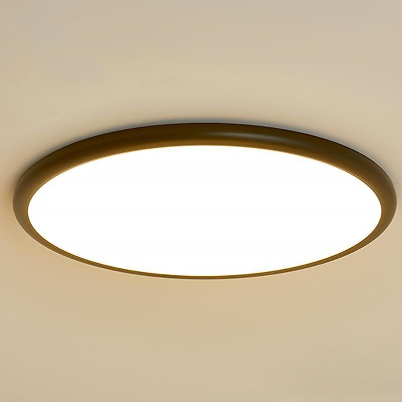 16" Modern LED Geometric Circle Flush Mount Ceiling Light