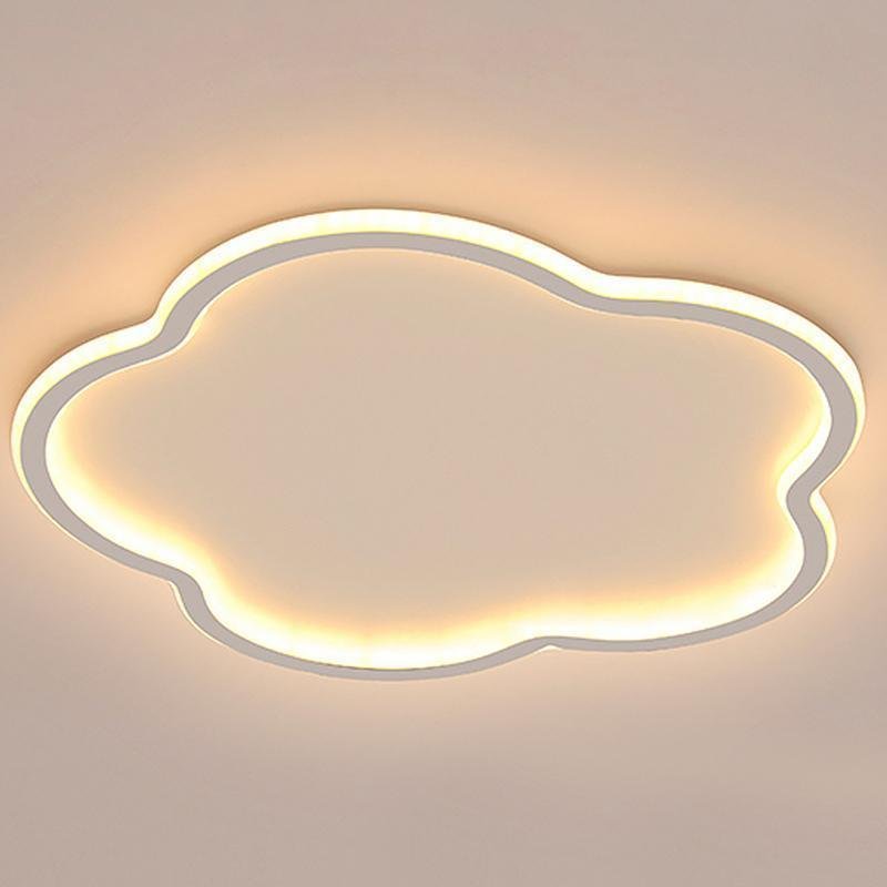 Cloud Flush Mount LED Ceiling Light – Aluminum & Acrylic Design
