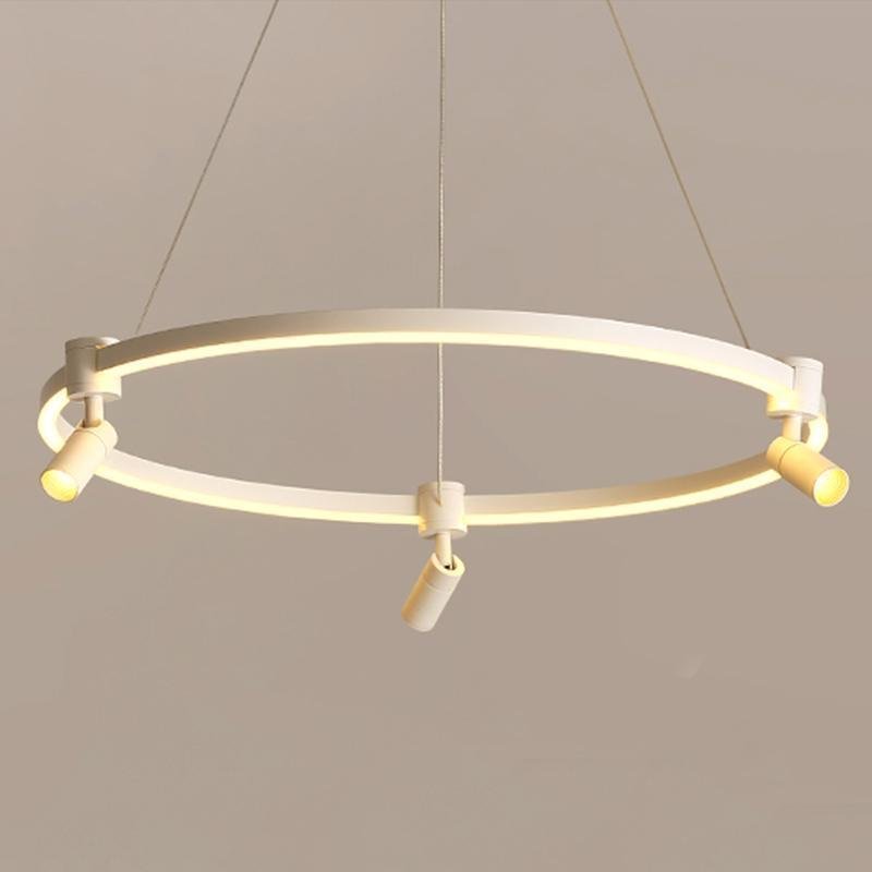 Three-Head Adjustable Spotlight Chandelier with Remote Control