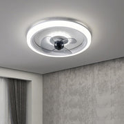Modern LED Ceiling Fan with Light and Remote Control – Flush Mount