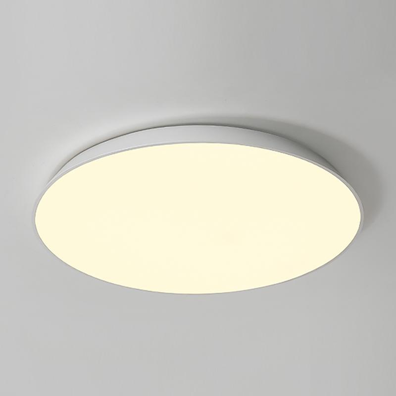 Modern Round Bowl Flush Mount Light - Acrylic & Iron Ceiling Fixture