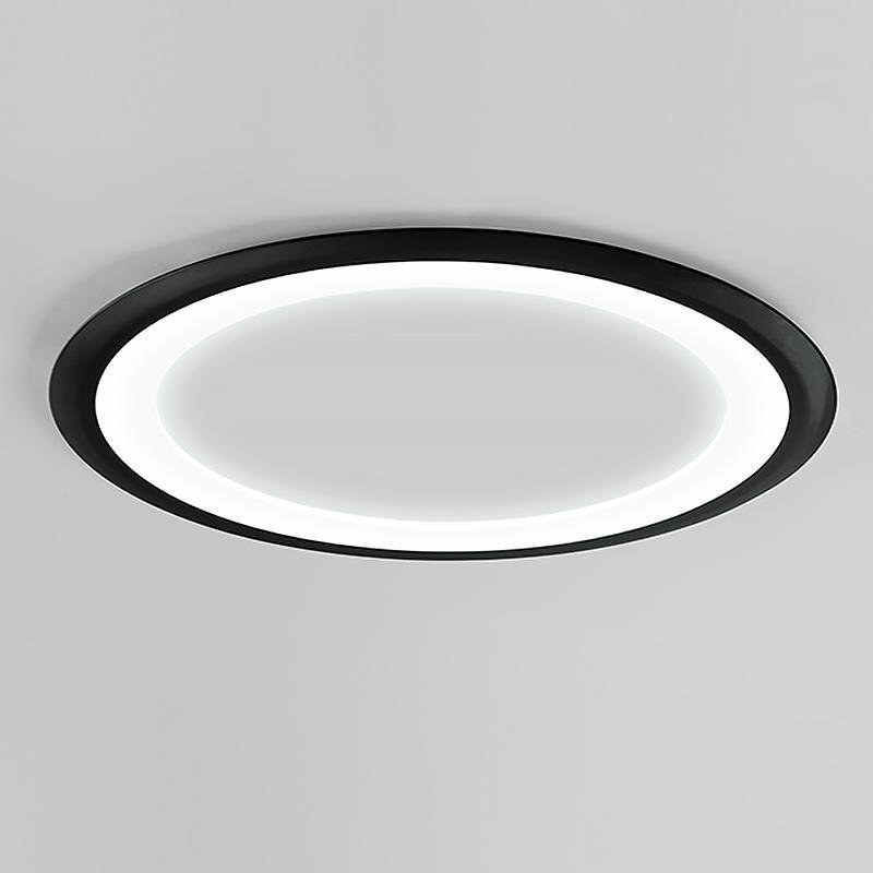 Modern Round Flush Mount LED Ceiling Light with Acrylic Shade