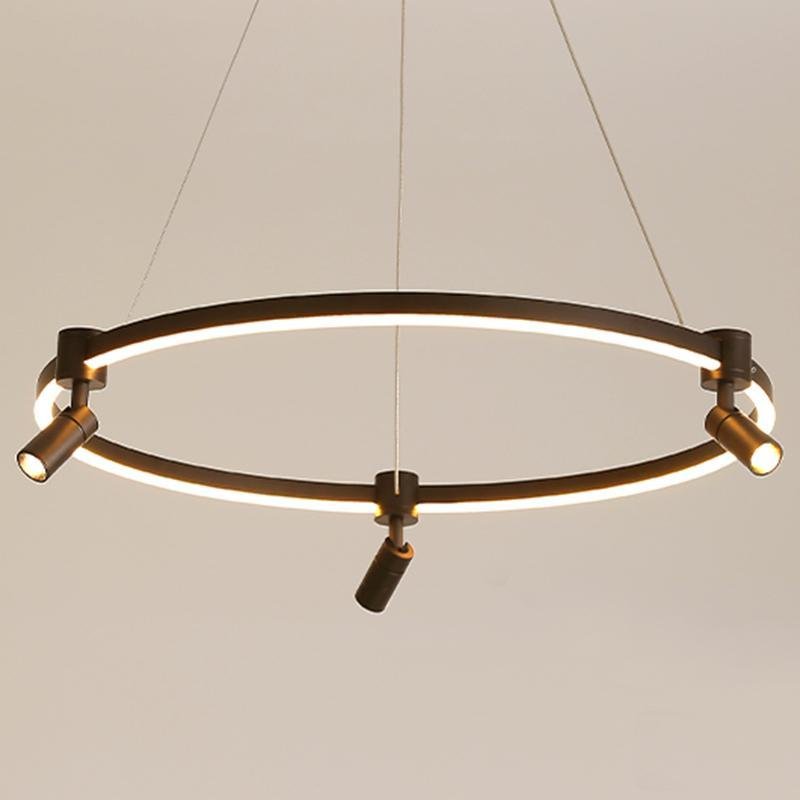 Three-Head Adjustable Spotlight Chandelier with Remote Control