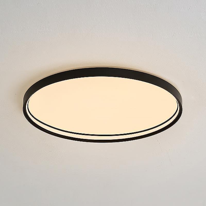 16" LED Acrylic Circle Flush Mount Ceiling Light with Edge Handle
