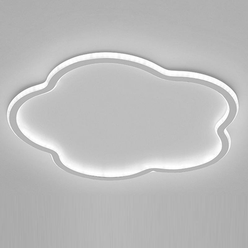 Cloud Flush Mount LED Ceiling Light – Aluminum & Acrylic Design