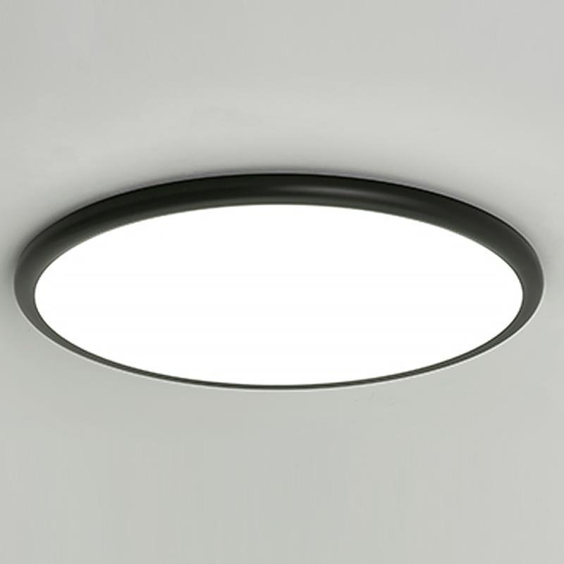 16" Modern LED Geometric Circle Flush Mount Ceiling Light