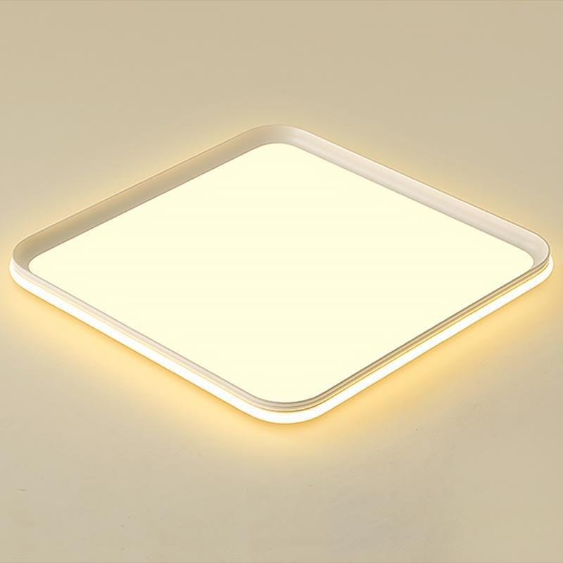 16" Square Modern Flush Mount LED Ceiling Light with Remote