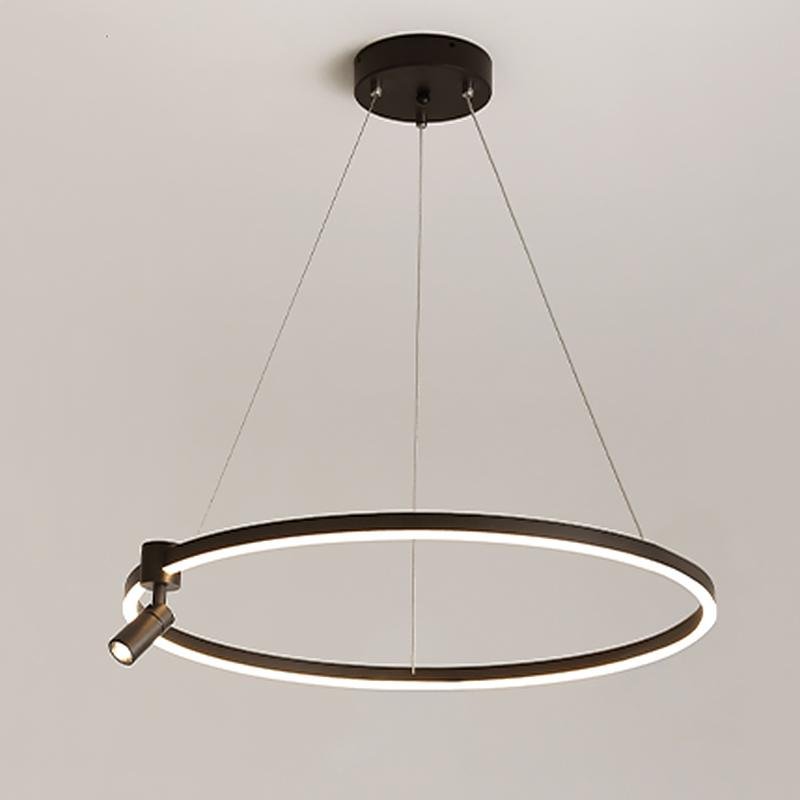 Modern Circular Adjustable Pendant Light with Integrated LED