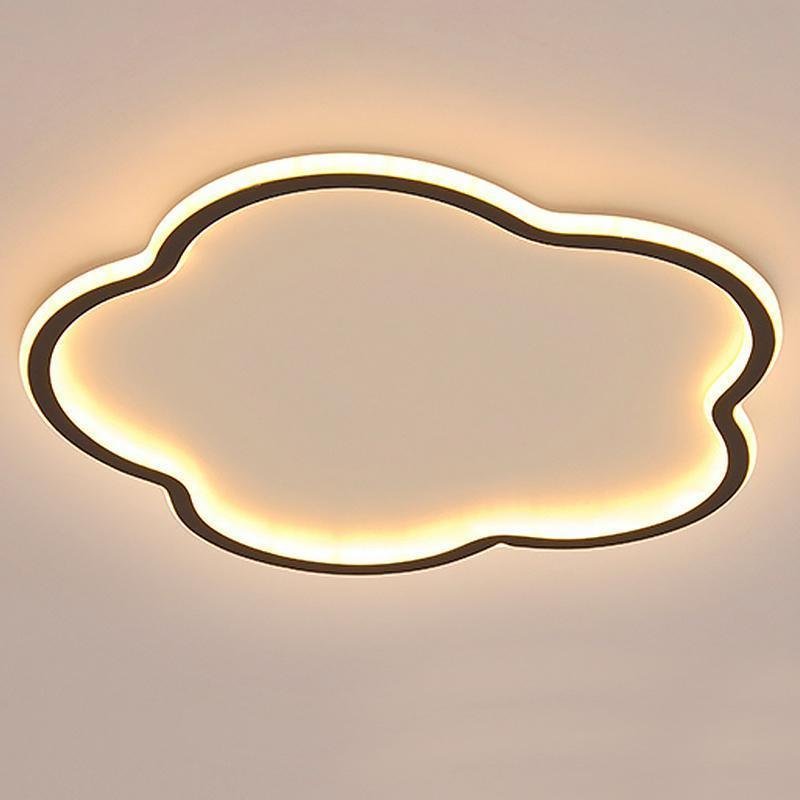 Cloud Flush Mount LED Ceiling Light – Aluminum & Acrylic Design