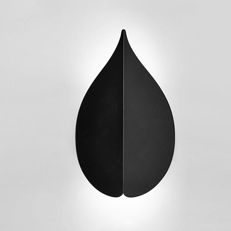 Modern Leaf Shaped Wall Sconce - Acrylic & Metal - Warm White LED