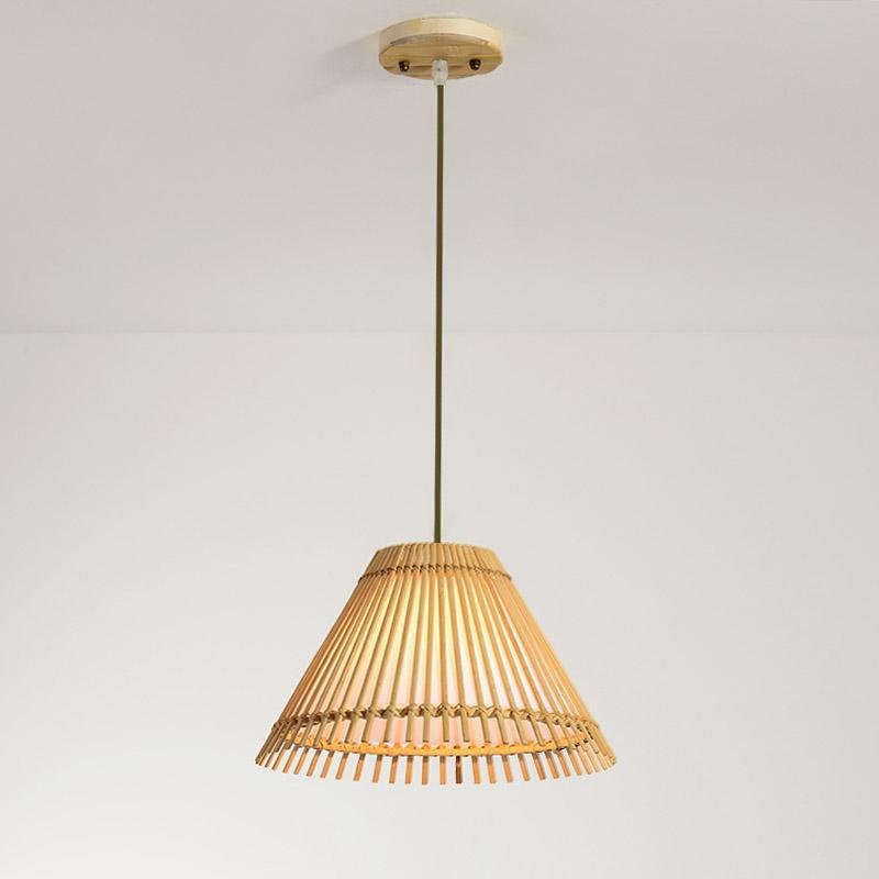Bamboo Pendant Light | Farmhouse Bar Dining Fixture
