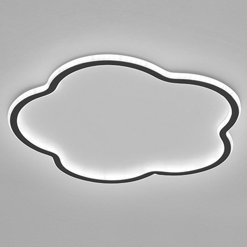 Cloud Flush Mount LED Ceiling Light – Aluminum & Acrylic Design
