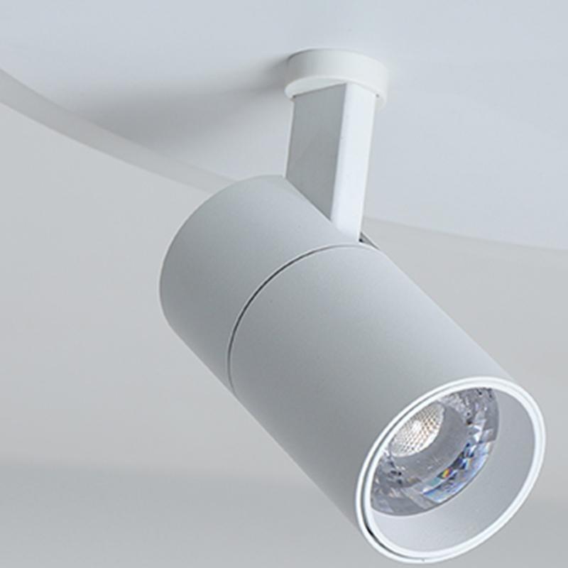 Modern Round Flush Mount Ceiling Light with Adjustable Spotlights
