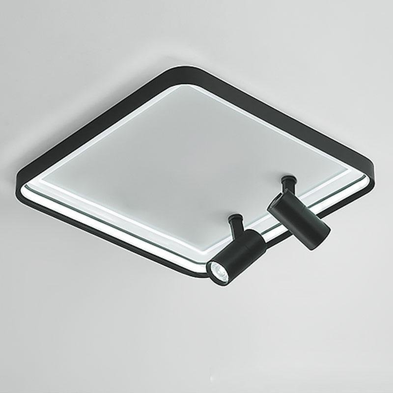16" Square Flush Mount LED Light with Adjustable Spotlights