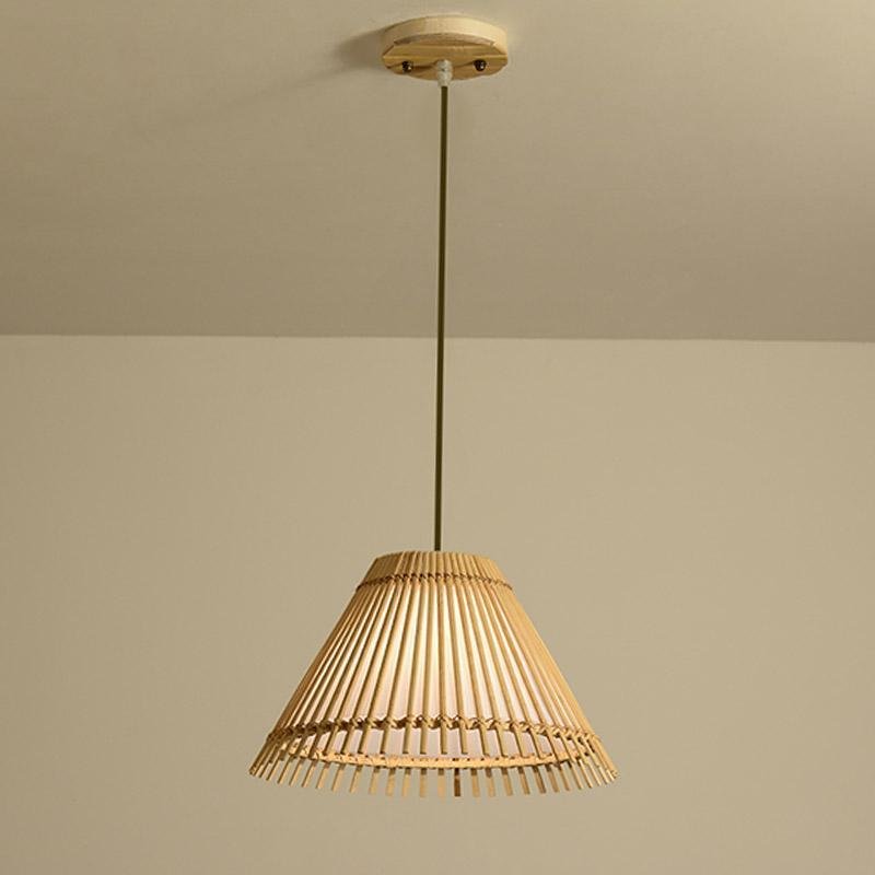 Bamboo Pendant Light | Farmhouse Bar Dining Fixture