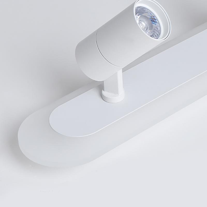 Rectangular LED Flush Mount Light with Adjustable Spotlights