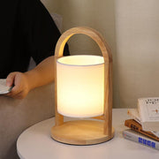 Modern Portable Wood Table Lamp with Remote Control