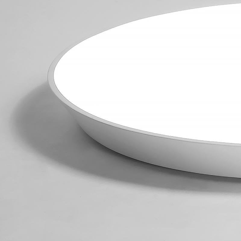 Modern Round Bowl Flush Mount Light - Acrylic & Iron Ceiling Fixture