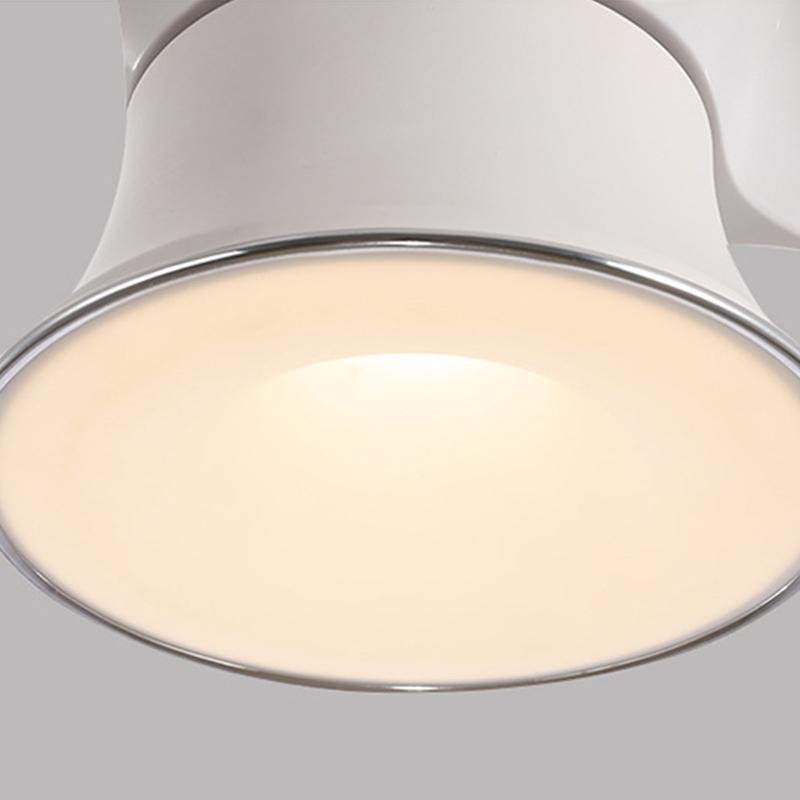 3-Blade Flush Mount Ceiling Fan with LED Light - Modern Kids Room