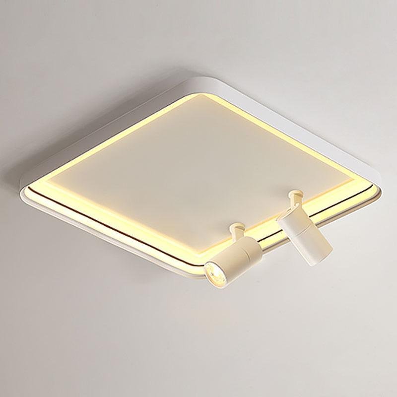 16" Square Flush Mount LED Light with Adjustable Spotlights