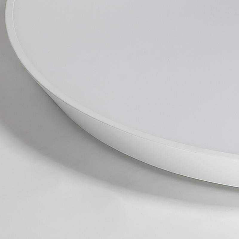 Modern Round Bowl Flush Mount Light - Acrylic & Iron Ceiling Fixture