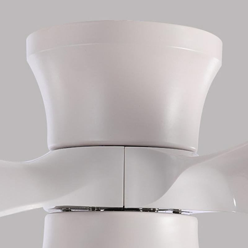 3-Blade Flush Mount Ceiling Fan with LED Light - Modern Kids Room