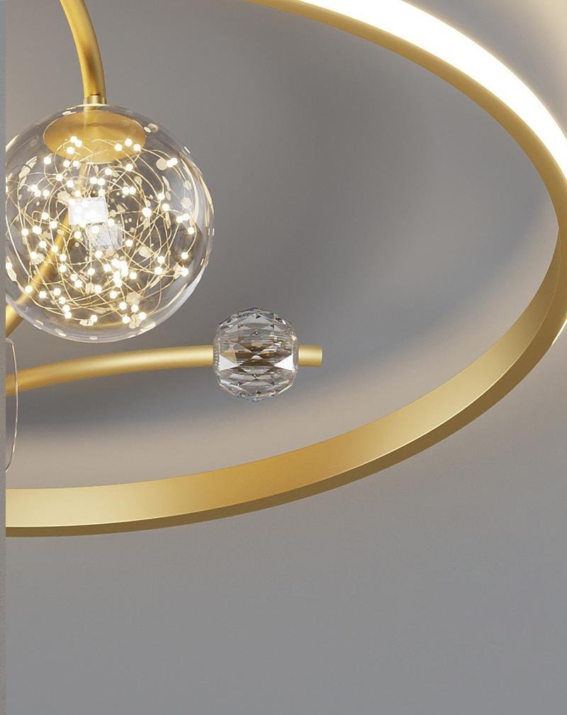 Modern Flush Mount Ceiling Fan with LED Light & Remote Control