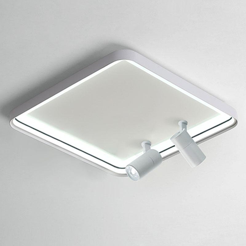16" Square Flush Mount LED Light with Adjustable Spotlights