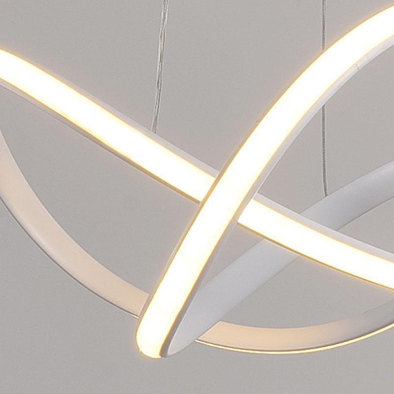 White Dimmable LED Flush Mount Ceiling Light with Geometric Design