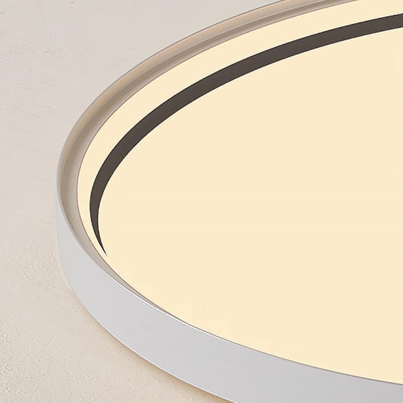 16" LED Acrylic Circle Flush Mount Ceiling Light with Edge Handle