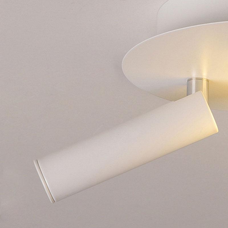 8" Round Flush Mount LED Spotlight - Rotatable Modern Ceiling Light