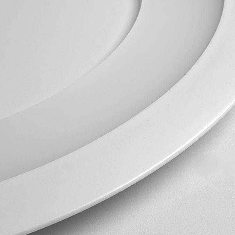 Modern Round Flush Mount LED Ceiling Light with Acrylic Shade