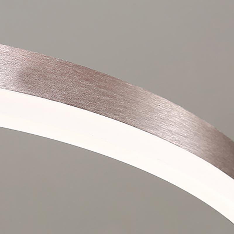 16" Modern Circle Pendant Light - Acrylic & Aluminum LED Fixture