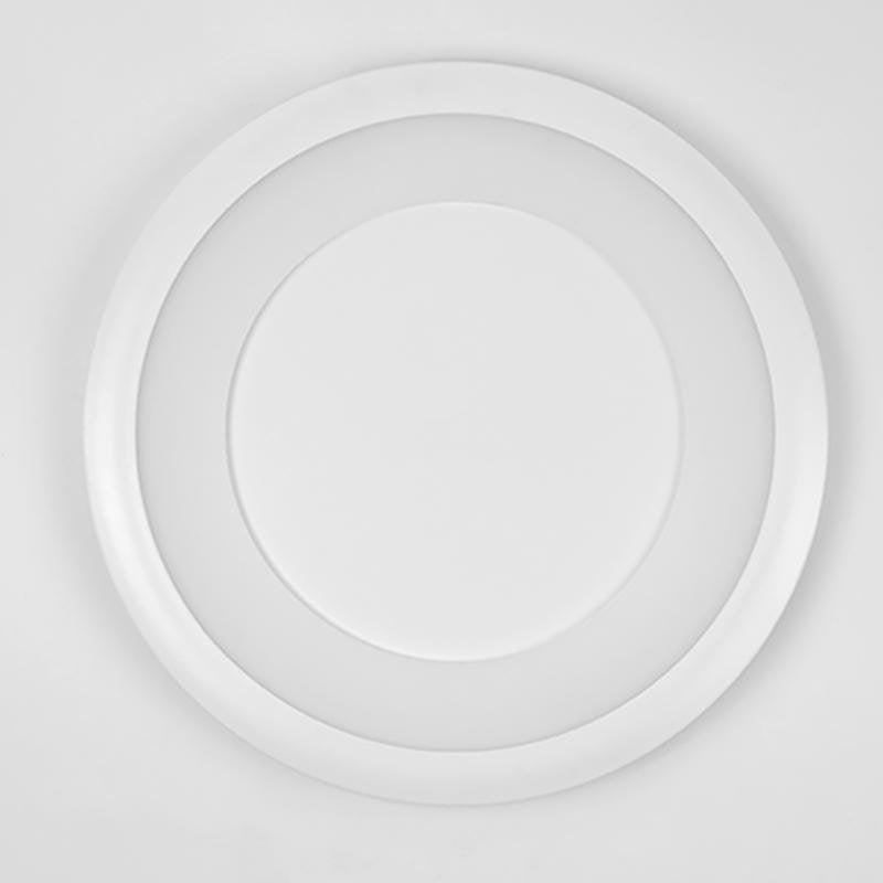 Modern Round Flush Mount LED Ceiling Light with Acrylic Shade
