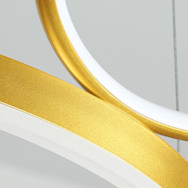 Modern Crown Chandelier Dimmable LED Ceiling Light with Remote