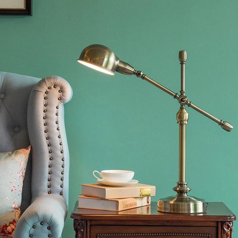 Mid-Century Modern Adjustable Desk Lamp with Flexible Arm