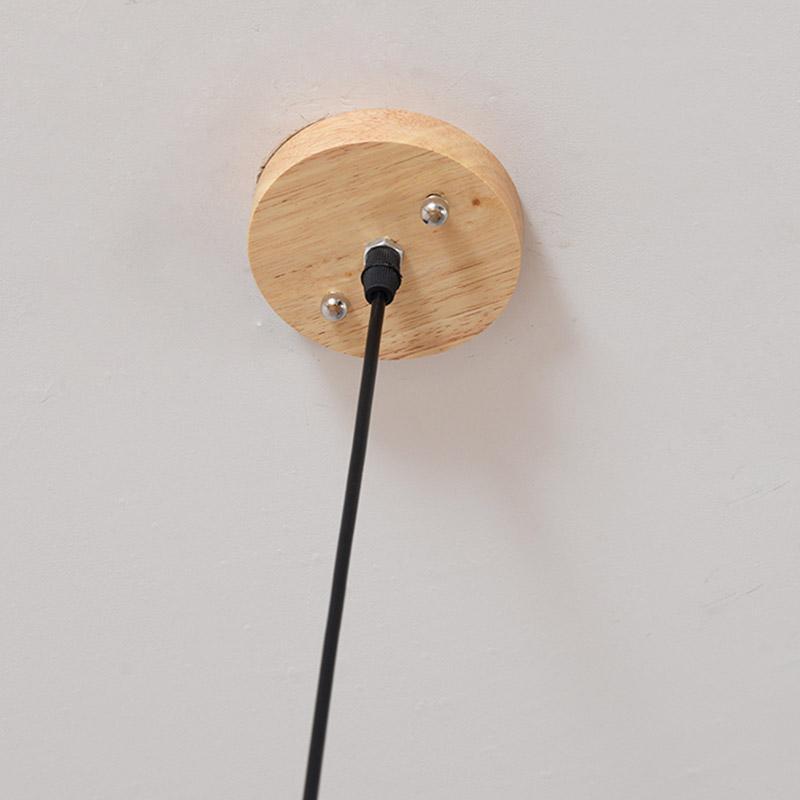 26" Fish-Shaped Bamboo Pendant Light - Farmhouse Rustic Design
