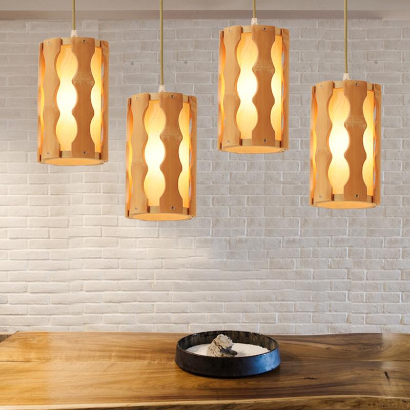 Bamboo Rustic Pendant Light with Woven Natural Design