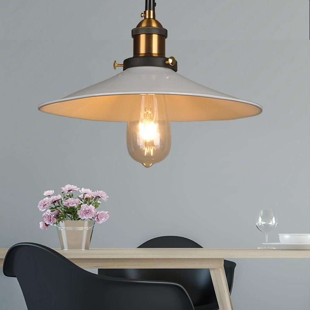 Industrial Cone Pendant Light - Adjustable Metal Downlight
