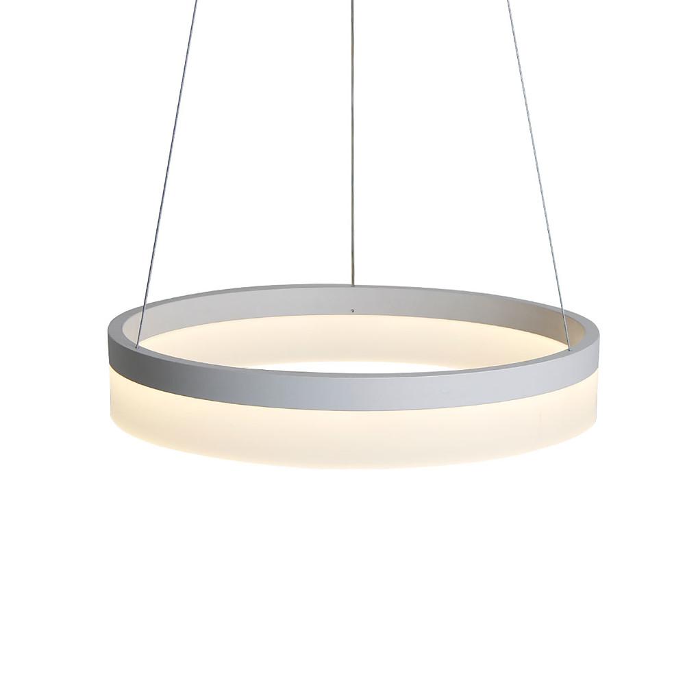 Modern Ring Pendant Light Aluminum Acrylic LED Ceiling Fixture