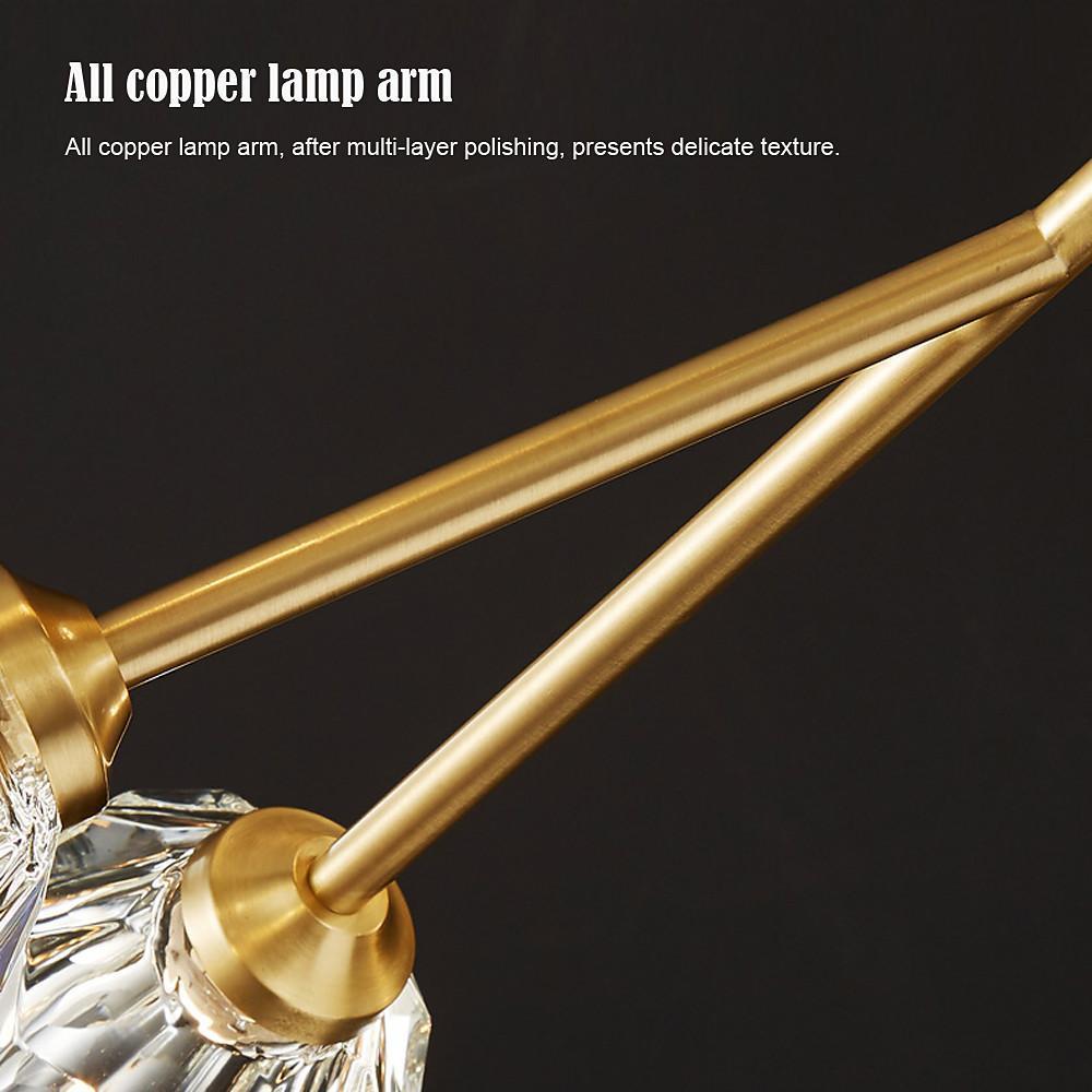 15-Light Crystal Sputnik Chandelier – Modern Brass Finish