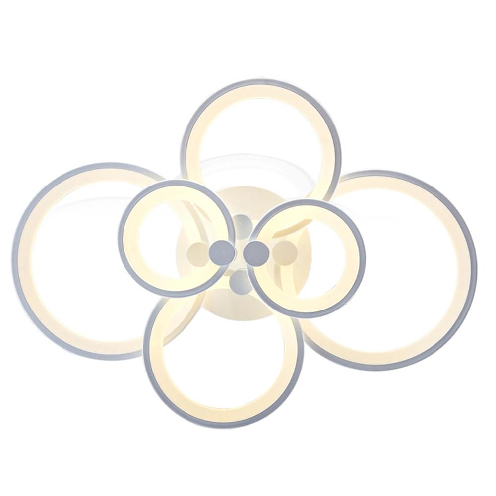 Multi-Circle Dimmable LED Semi-Flush Mount Ceiling Light