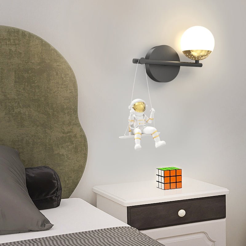 Astronaut Wall Light Modern Swing Design 3-Step Dimming Acrylic