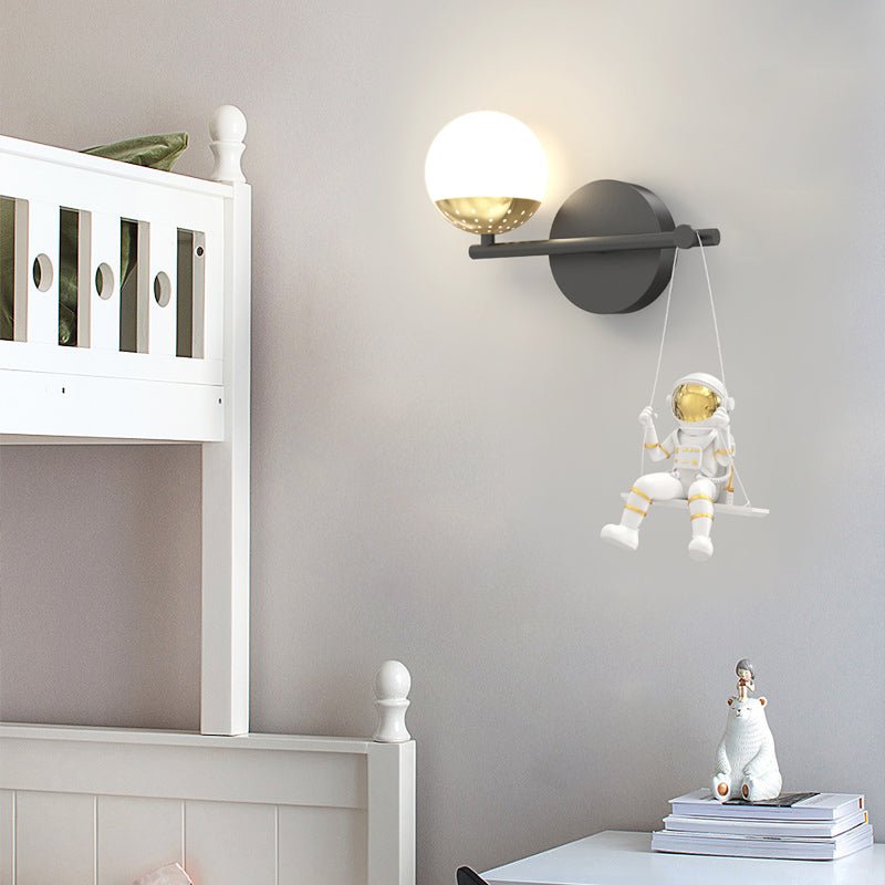 Astronaut Wall Light Modern Swing Design 3-Step Dimming Acrylic